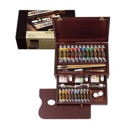 Royal talens peinture à l'huile rembrandt, coffret "master"