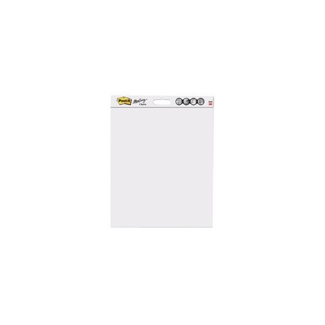 3m post-it meeting-charts, 63,5 x 76,2 cm, blanc, uni