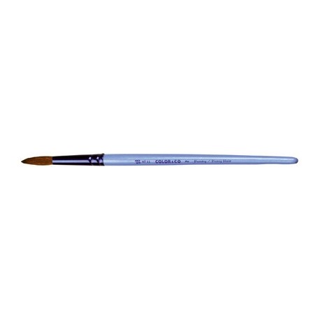 Lefranc & bourgeois pinceau poney rond, no.12, corps en bois (LOT DE 12)