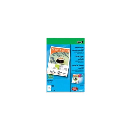 Sigel papier jet d'encre,format a4, 120 g/m2,extra blanc,mat