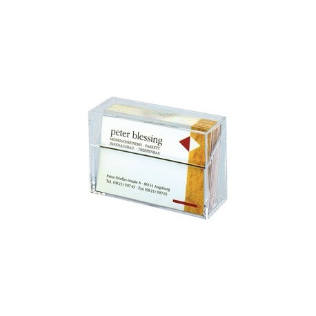 Sigel boîte pr. cartes de visite, plastique dur, transparent