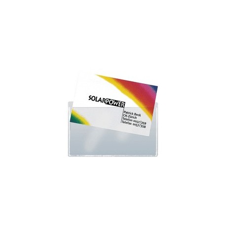 Sigel pochettes pour cartes de visite, en pp, autocollant