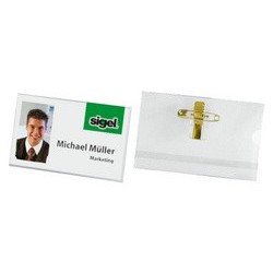 Sigel bristols pc pour badges, 54 x 90 mm