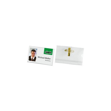 Sigel bristols pc pour badges, 54 x 90 mm