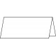 Sigel cartes de table, blanc éclatant, 185 g/m2, 95 x 42 mm