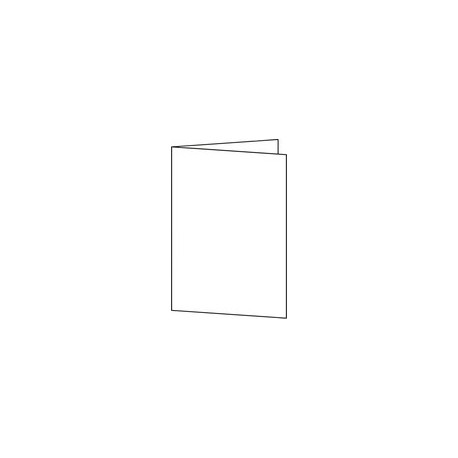 Sigel cartes 2 volets pour pc, a6 (a5), 185g/m2, extra blanc