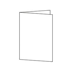 Sigel cartes 2 volets, a5 (a4), 185 g/m2, extra blanc