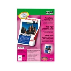 Sigel papier photo,format a4, 170 g/m2, glossy recto-verso