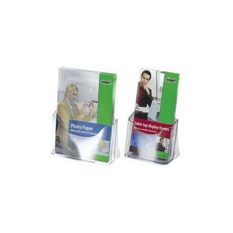 Sigel présentoir brochures de table, acrylique, dl, avec 1 (LOT DE 4)