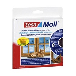 Tesa moll classic p-profil calfeutrage caoutchouc, blanc