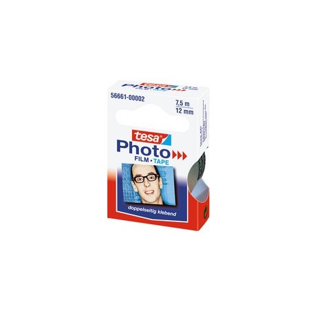 Tesa photo film, 12 mm x 7,5 m, transparent, paquet de