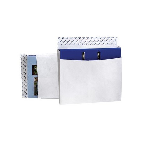 Tyvek pochettes d'expédition à soufflet pour classeur, sans