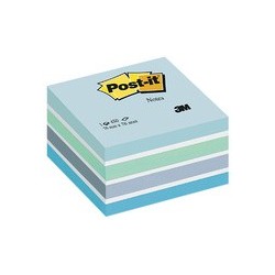 3m post-it notes bloc cube, 76 x 76 mm, vert pastel