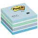 3m post-it notes bloc cube, 76 x 76 mm, bleu pastel