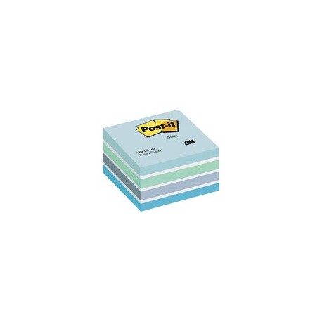 3m post-it notes bloc cube, 76 x 76 mm, bleu pastel