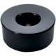 Durable cendrier kulan, rond, noir, avec couvercle