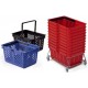 Durable panier à provision shopping basket 19, rouge