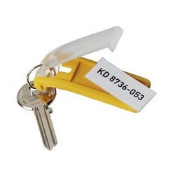 Durable porte-clés key clip, couleur assortie avec étiquette