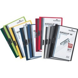 Durable chemises à clip duraclip original 30, format a4,bleu