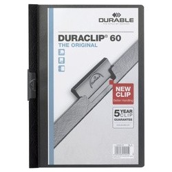 Durable chemise à clip duraclip original 60, format a4,blanc