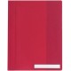 Durable chemise à lamelles, format a4, pvc, rouge