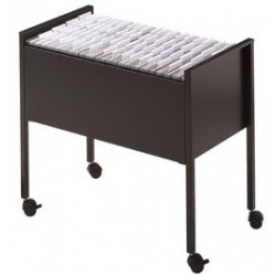 Durable chariot pour dossiers suspendus "economy 80", noir