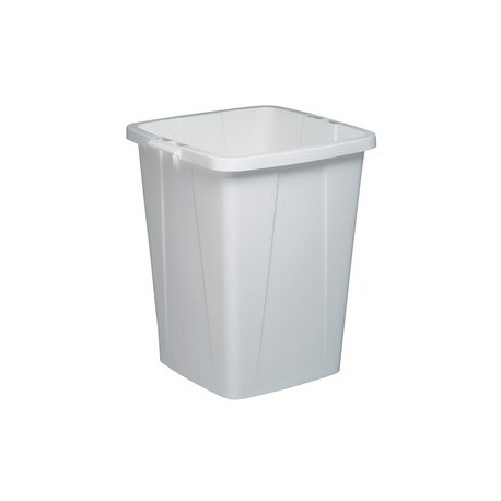 Durable poubelle durabin 90, carrée, grise, pour le tri des