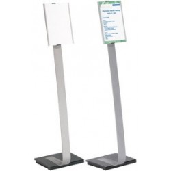 Durable support d'information info sign stand, a4, aluminium