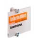 Durable films crystal sign refill pour plaque de porte 4826