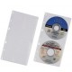 Durable pochette cd/dvd cover m, pour 4 cd, pp, format a4,