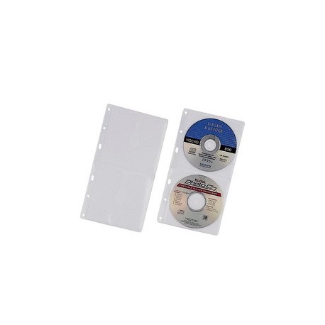 Durable pochette cd/dvd cover m, pour 4 cd, pp, format a4,