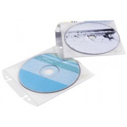 Durable pochette cd/dvd cover easy, en pp, transparente,