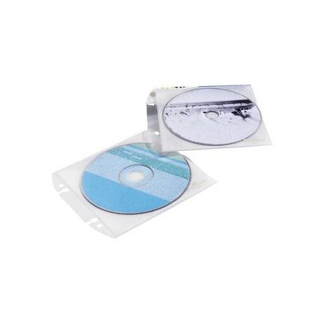 Durable pochette cd/dvd cover easy, en pp, transparente,