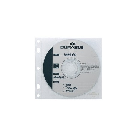 Durable pochette cd-/dvd cover file, pp, transparent, pour