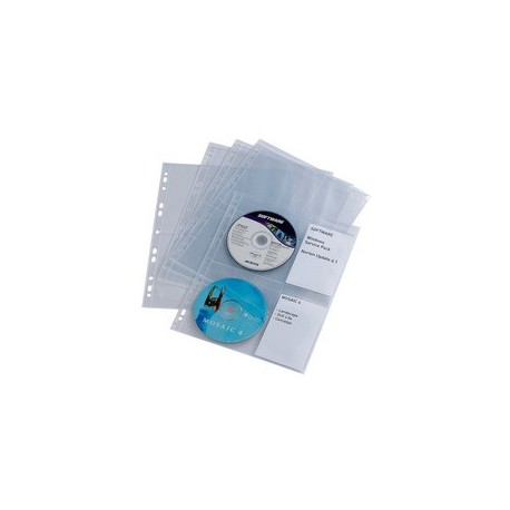 Durable pochette cd/dvd cover light s, pour 4 cd, en pp