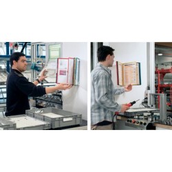 Durable système de présentation vario wall 10, kit complet,