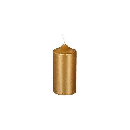Papstar weihnachts-stumpenkerze, gold