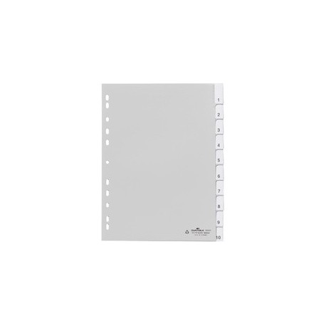 Durable régistre en plastique, a4, pp, 10 pièces, blanc