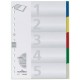 Durable intercalaire plastique, format a4, pp, 5 positions