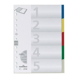 Durable intercalaire plastique, format a4, pp, 10 positions