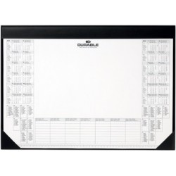 Durable sous-mains avec bloc de calendrier, noir