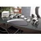 Durable dévidoir de table tape dispenser vegas, noir/argent