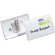 Durable porte-badge click fold, avec  pince combi, 75 x 40mm