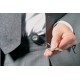 Durable porte-badge avec anneau porte-clés, anthracite