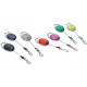 Durable porte-badge avec jojo, oval, noir