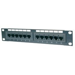 Digitus cat.5e 10" panneau brassage, 12 x rj45, blindé, 1u