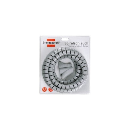 Brennenstuhl gaine spirale pour câbles, longueur: 2,5 m,gris
