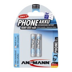 Ansmann nimh maxe dect blue, micro aaa, 800 mah, blister de