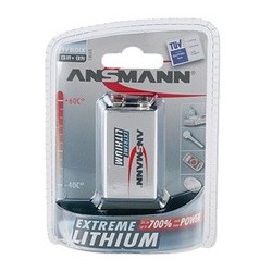 Ansmann extreme lithium e-bloc 9v (6am6), 10,8v