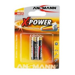 Ansmann pile alcaline "x-power", micro aaa, blister de 4